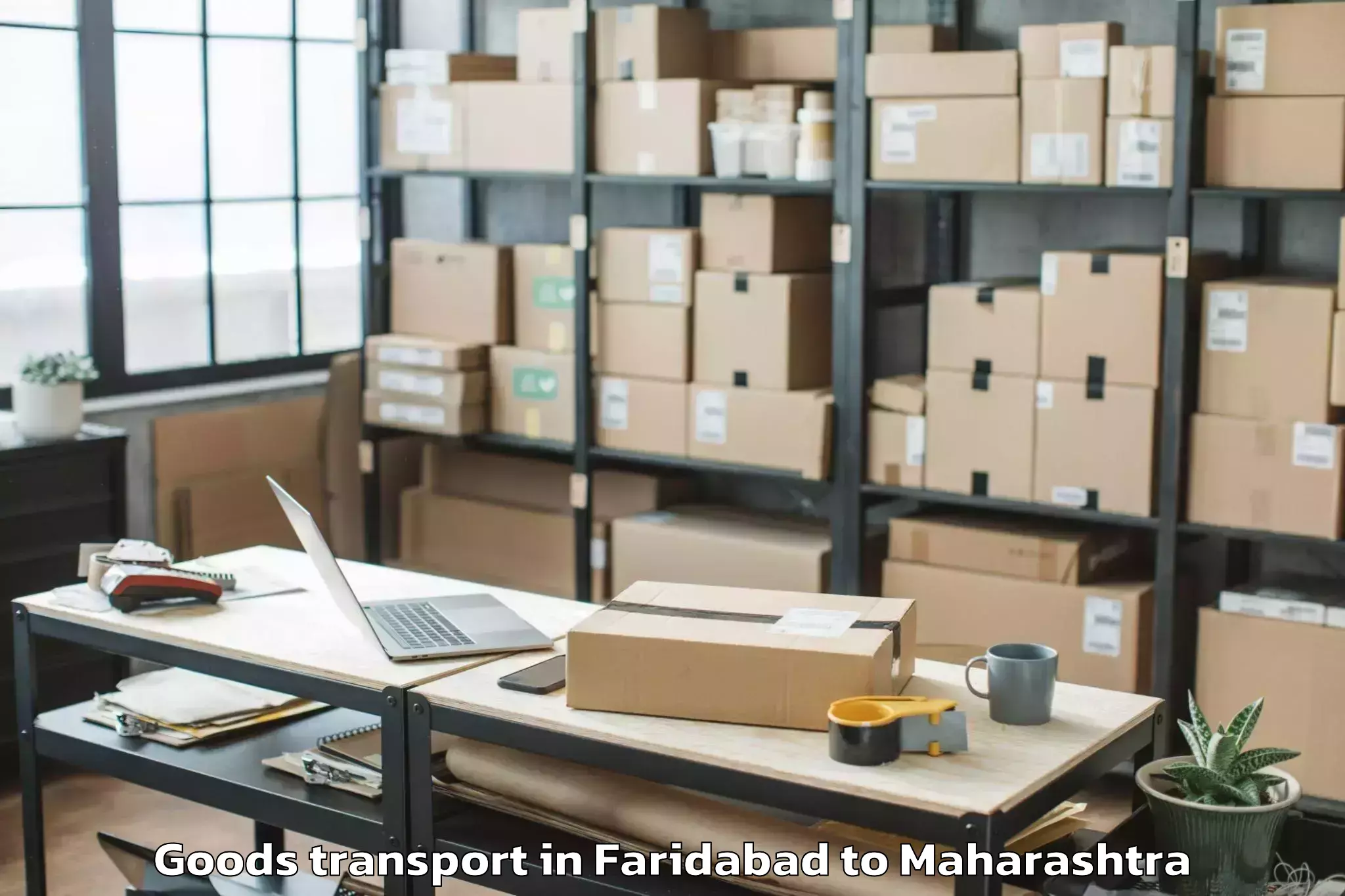 Trusted Faridabad to Sholapur Airport Sse Goods Transport